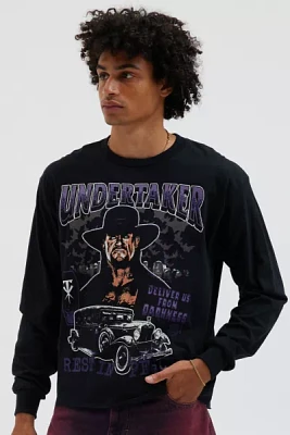 WWE The Undertaker Graphic Cropped Long Sleeve Tee