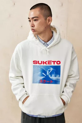 UO Ecru Suketo Hoodie Sweatshirt