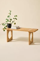 Casper Statement Slatted Wood Bench