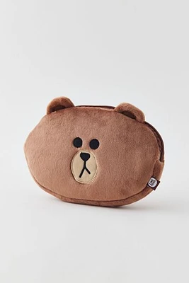 Line Friends Bear Plushie Makeup Bag