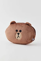 Line Friends Bear Plushie Makeup Bag