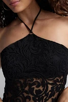 Urban Renewal Remnants Lace Halter Top