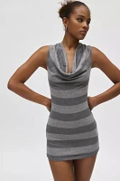 Silence + Noise Kaia Cowl Neck Mini Dress