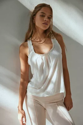 Out From Under Nia Ruffle Trim Tank Top