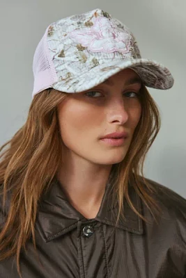 Boys Lie Rose Colored Camo Trucker Hat