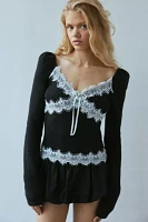 For Love & Lemons Rosaleen Knit Top