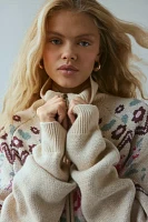 For Love & Lemons Ski Lodge Zip-Up Sweater