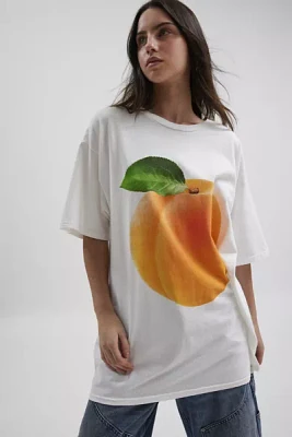 Just Peachy Graphic T-Shirt Dress