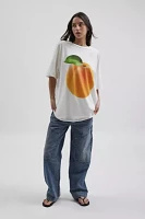 Just Peachy Graphic T-Shirt Dress