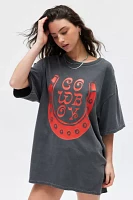 Cowboy Horseshoe Graphic T-Shirt Dress