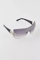 True Religion Rimless Shield Sunglasses