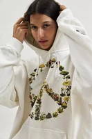 Mushroom Peace Graphic Hoodie Sweatshirt