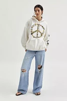 Mushroom Peace Graphic Hoodie Sweatshirt