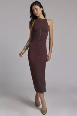 Daisy Street High Neck Bodycon Maxi Dress