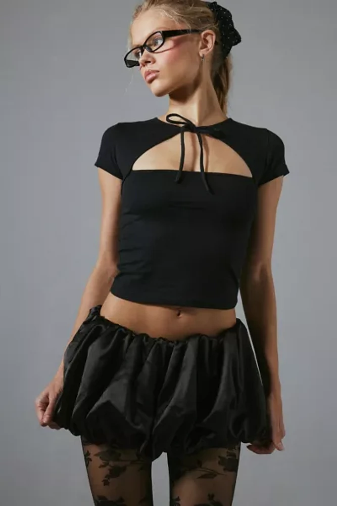 For Love & Lemons Lena Bubble Micro Mini Skirt