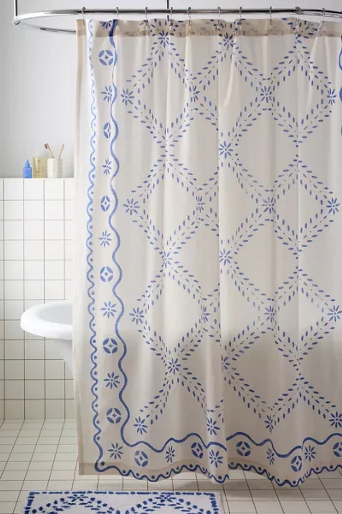 Seed & Sprout Patterned Shower Curtain