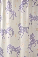 Roan Ponies Patterned Shower Curtain