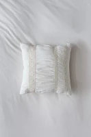 Eliza Crochet Trim Throw Pillow