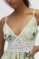 Ecote Elise Jacquard Lace Peplum Cami