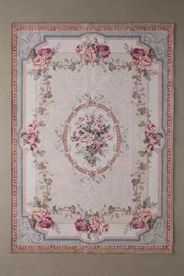 Antoinette Floral Digital Printed Washable Rug