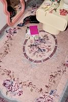 Antoinette Floral Digital Printed Washable Rug