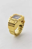 Gilda Square Metal Watch Ring