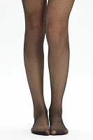 Bow Seamed Fishnet Tights