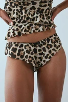 Out From Under X Wild Lovers Lilly Leopard Print Ruffle Bikini Undie