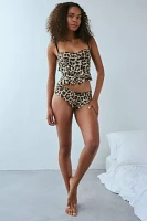 Out From Under X Wild Lovers Lilly Leopard Print Ruffle Bikini Undie