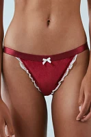 Out From Under X Wild Lovers Ellie Velvet Thong