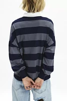 BDG Alexander Oversized Long Sleeve Rugby Shirt