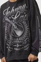 Johnny Cash Graphic Pullover Sweatshirt