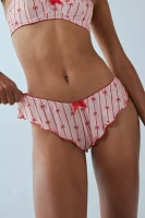 Out From Under X Wild Lovers Annabel Bow Print Ruffle Bikini Undie