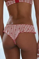 Out From Under X Wild Lovers Annabel Bow Print Ruffle Bikini Undie