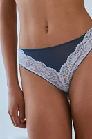 Out From Under X Wild Lovers Olivia Lace Trim Bow Thong