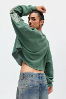 Nirvana Graphic Cropped Crew Neck Pullover