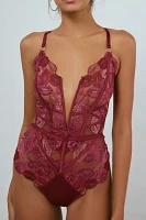 Thistle + Spire Eye Candy Kiss Embroidered Bodysuit