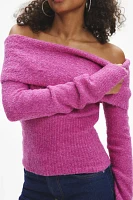 Kimchi Blue Isabel Cozy Off-The-Shoulder Sweater