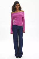 Kimchi Blue Isabel Cozy Off-The-Shoulder Sweater