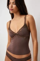 Out From Under Lace Trim Cami Top