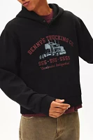 BDG Bonfire Graphic Print Cropped Hoodie Sweatshirt