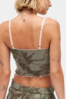 Out From Under Camo Printed Pointelle Cami & Micro Short Set