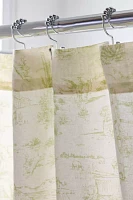 Western Toile Patterned Shower Curtain