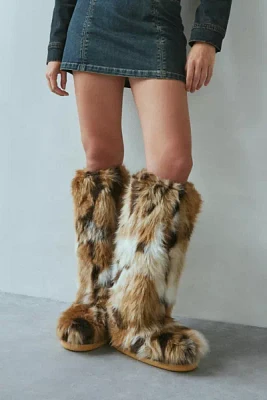 Azalea Wang Fennec Faux Fur Knee-High Boot