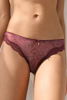 Out From Under Angel Mesh Lace Trim Thong
