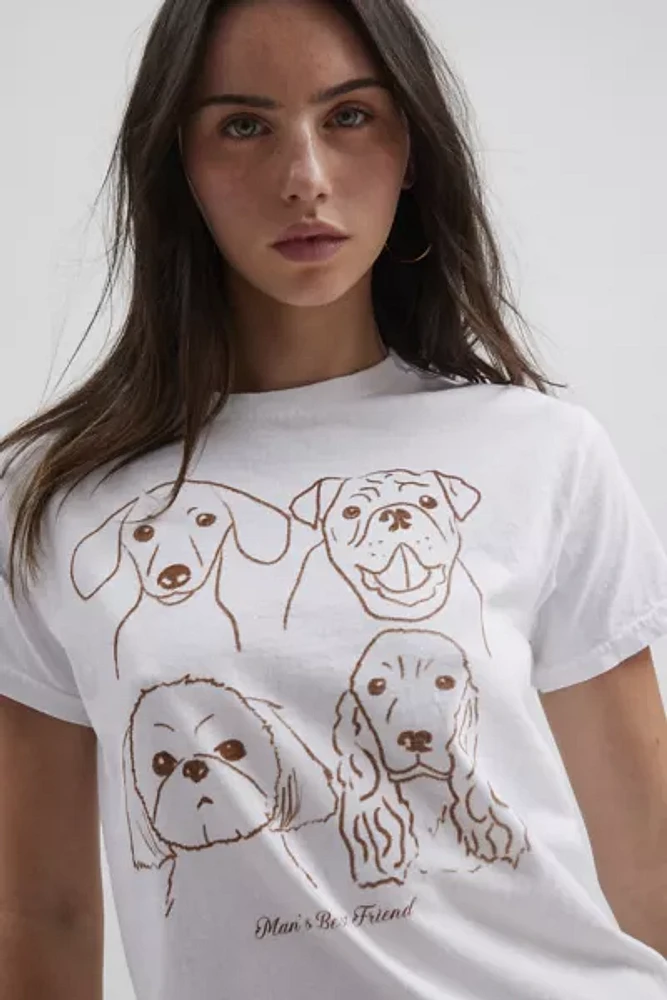 Man’s Best Friend Dog Slim Graphic Tee