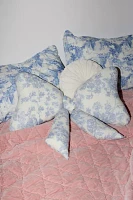 Big Bow Printed Throw Pillow