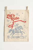 Let’s Ride Embroidered Tapestry