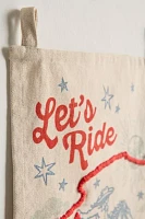 Let’s Ride Embroidered Tapestry