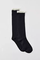 Waffle Knit Knee High Sock